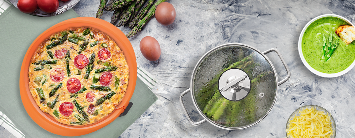 JEDNODUCHÝ QUICHE SE ZELENÝM CHŘESTEM