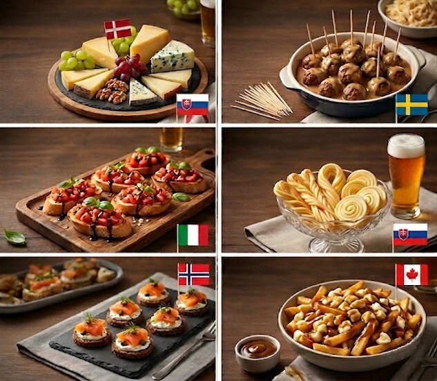 šest druhů občerstvení