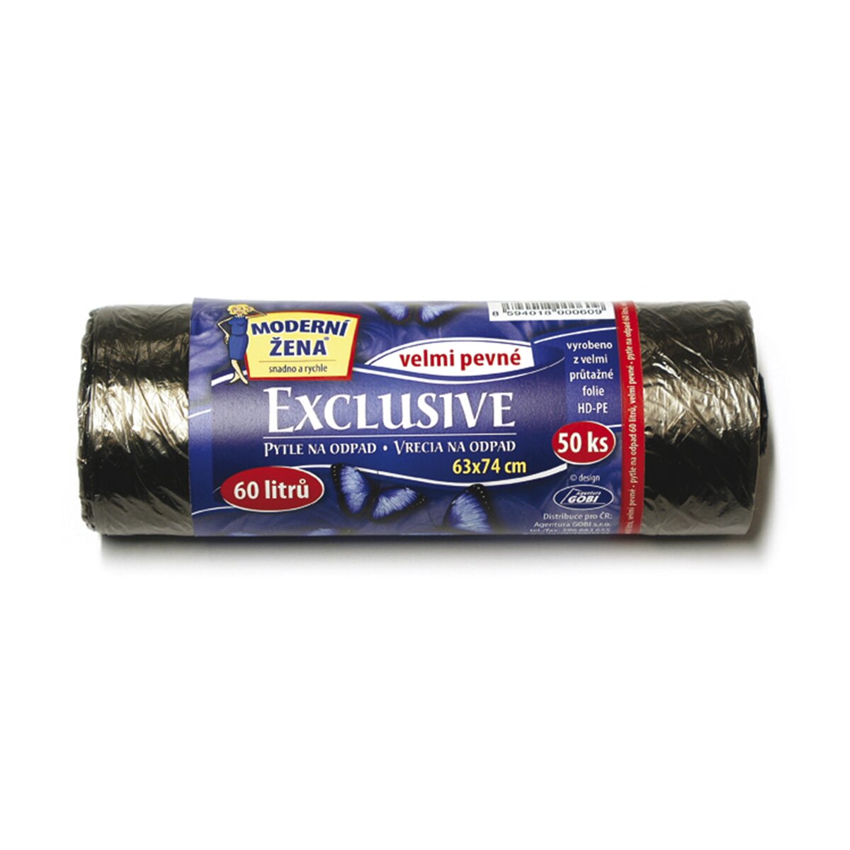 Sáček na odpad Exclusive 60 l/50 ks (akční sada 5 ks)