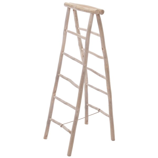 Dřevěný žebřík (týkové dřevo) ORION 50x65x160 cm