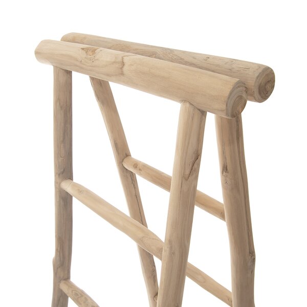 Dřevěný žebřík (týkové dřevo) ORION 50x65x160 cm