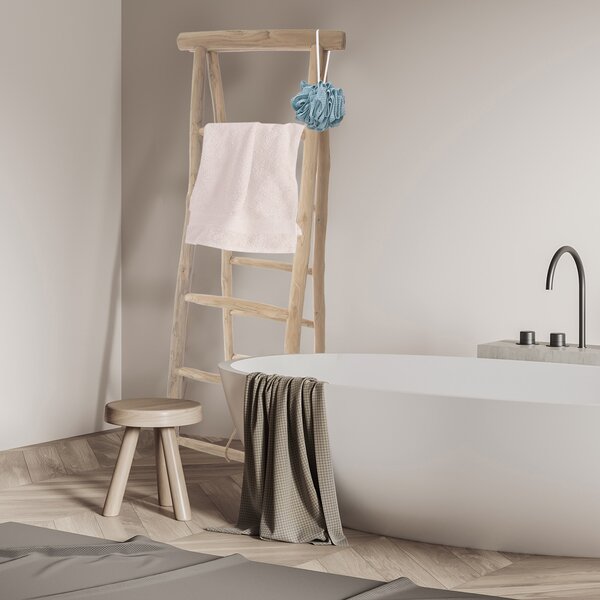 Dřevěný žebřík (týkové dřevo) ORION 50x65x160 cm