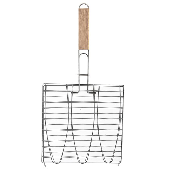 Grilovací mřížka na ryby 28x29 cm