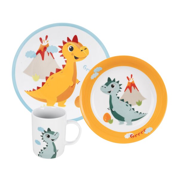 Jídelní dětská sada DINO 3 díly