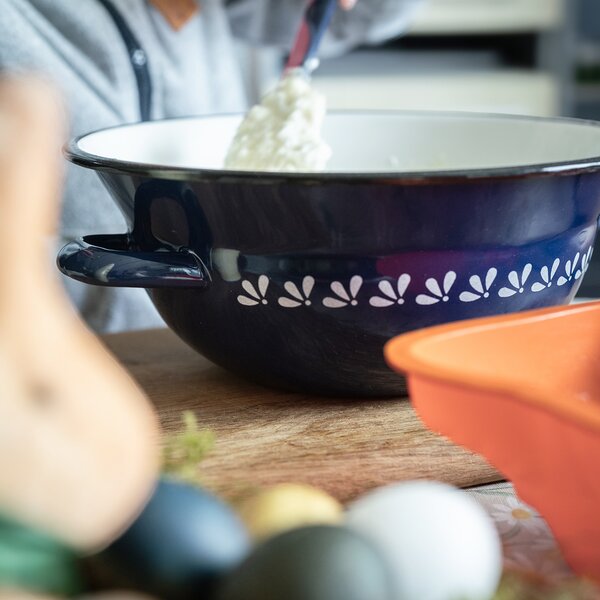 Zadělávací mísa MODROBÍLÁ pr. 26 cm