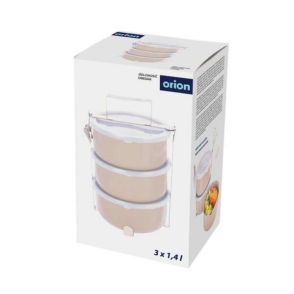 Jídlonosič 3x1,4 l s víčky
