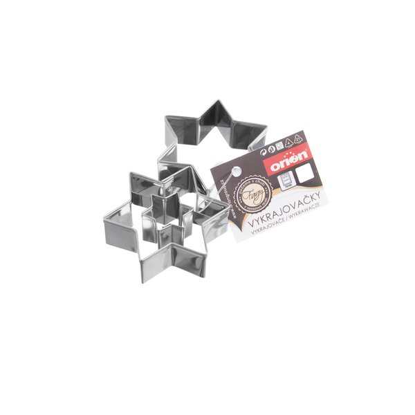 Vykrajovačka hvězda sada 2 ks