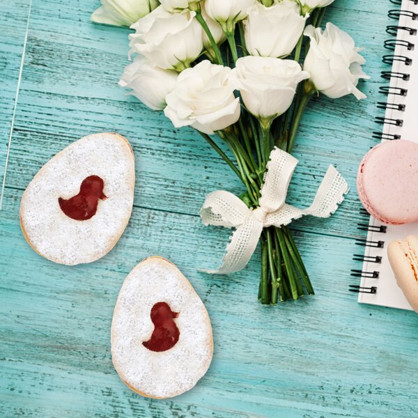 Vykrajovačka vajíčko sada 2 ks