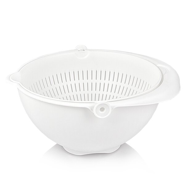 Cedník s mísou otočný pr. 25 cm