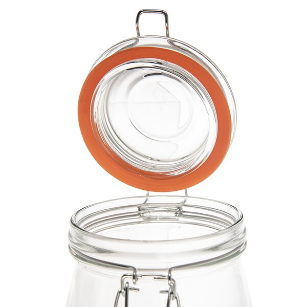 Dóza s klipovým uzávěrem Bela 0,75 l srdce