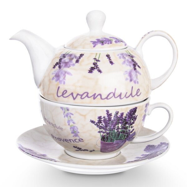 Čajová souprava LEVANDULE 3 ks