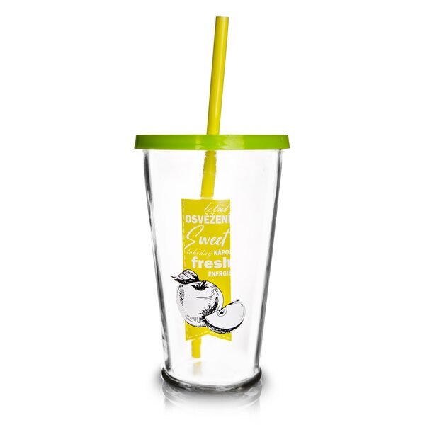 Pohár s brčkem 0,45 l