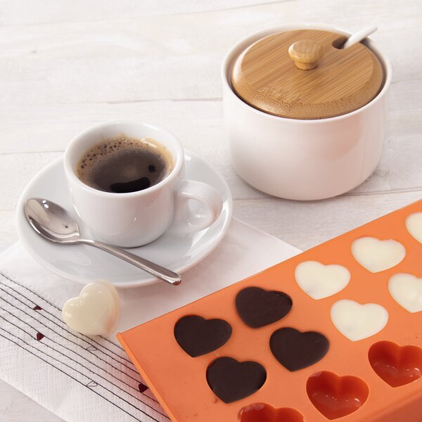 Cukřenka se lžičkou WHITELINE pr. 9,5 cm