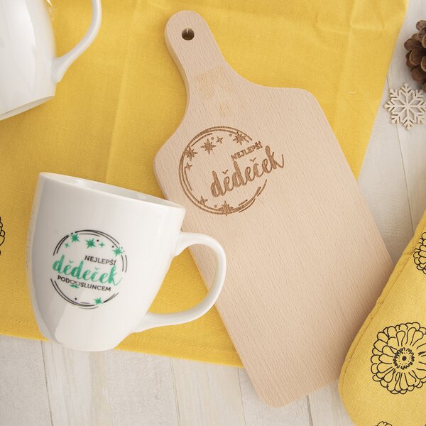 Krájecí prkénko NEJLEPŠÍ DĚDEČEK 30x14 cm