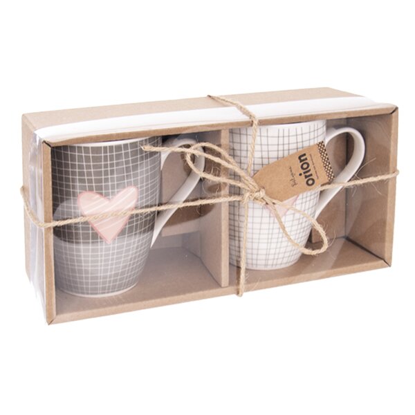 Hrnek  Pink SRDCE 0,35 l 2 ks