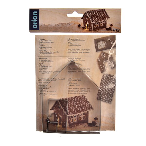 Vykrajovačka chaloupka sada 6 ks