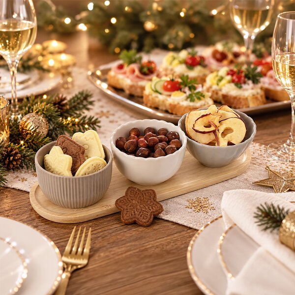 Servírovací misky s tácem