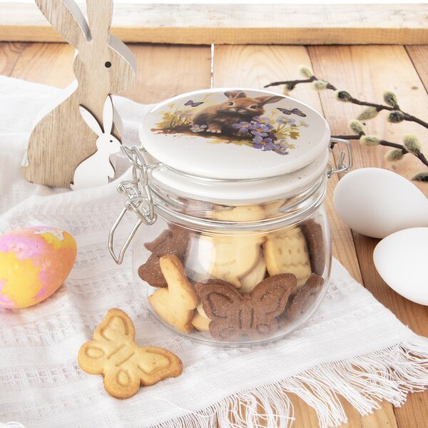 Dóza s klipovým uzávěrem JARO zajíc 0,5 l