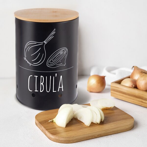 Dóza pr. 13 cm Cibuľa BLACK