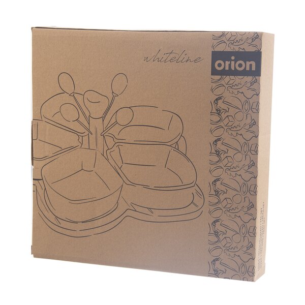 Servírovací misky s napichovátky a tácem WHITELINE