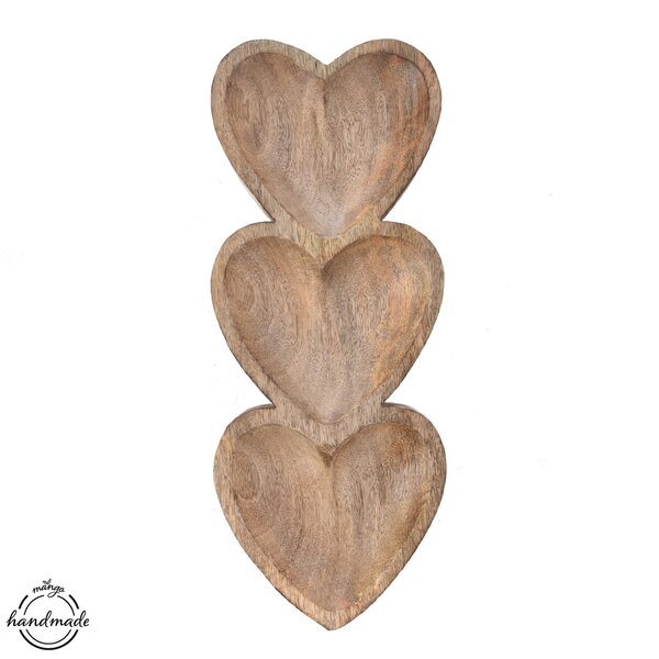 Servírovací miska dělená MANGO srdce