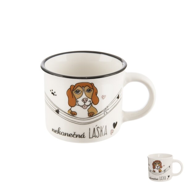 Hrnek NEKONEČNÁ LÁSKA pes 0,1 l