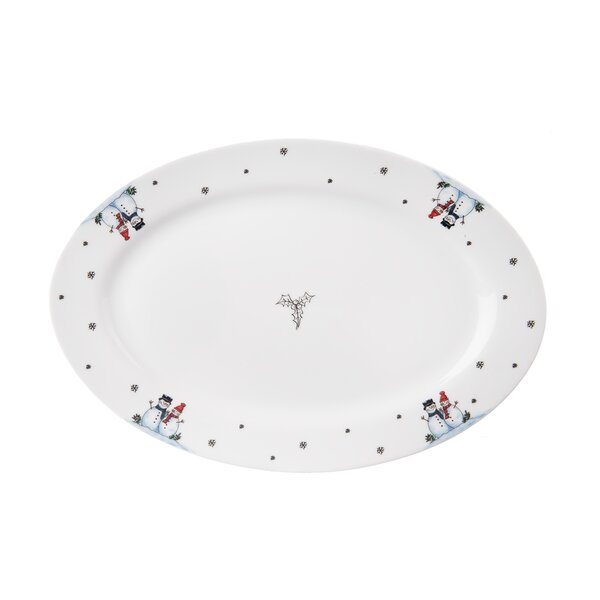 Servírovací talíř SNĚHULÁK 30x20,5 cm