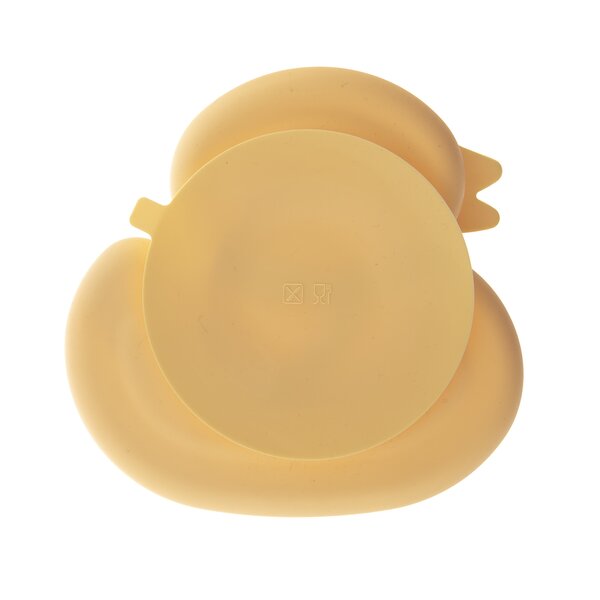 Dělený dětský talíř kačenka 19,5x19 cm