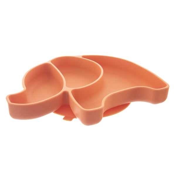 Dělený dětský talíř slon 23x18 cm