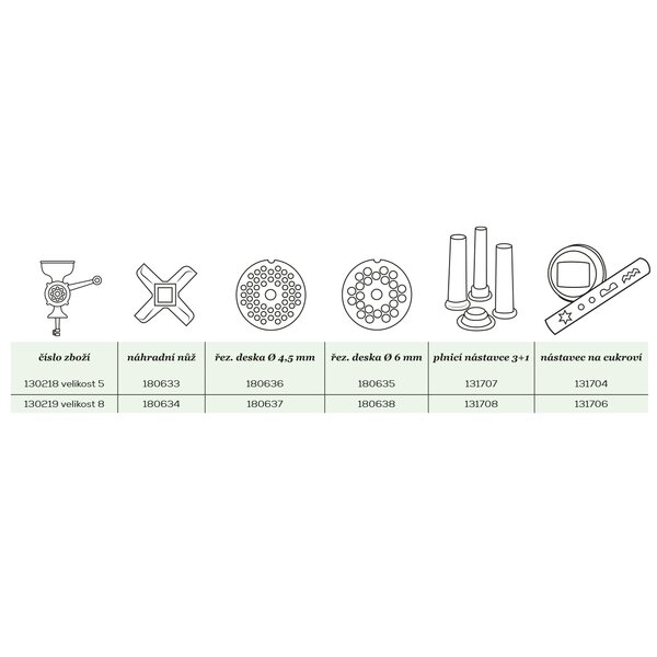 Mlýnek na maso Porkert vel. 8