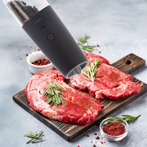 Akumulátorový mlýnek na koření s LED osvětlením  