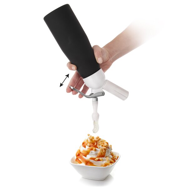 Šlehačková láhev 0,68 l DELA+bombičky