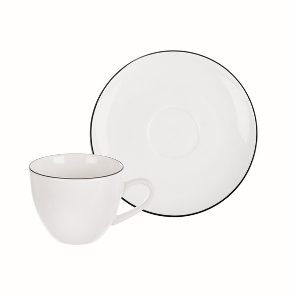 Hrnek s podšálkem Decora espresso 0,1 l 2 ks