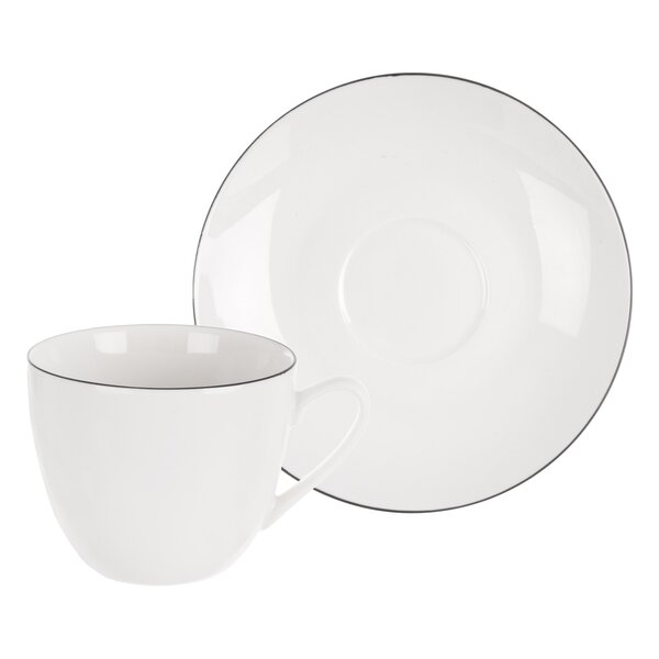 Hrnek s podšálkem Decora cappuccino 0,21 l 2 ks