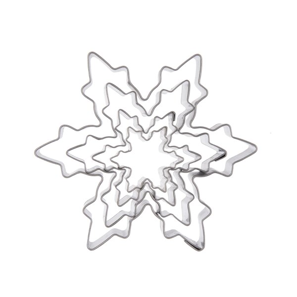 Vykrajovačka hvězda VLOČKA 4 ks