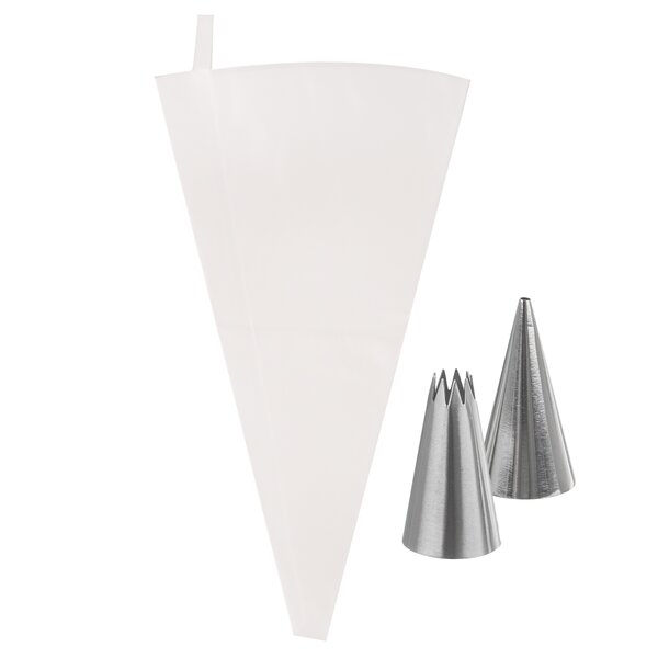 Cukrářský sáček 30 cm s 2 špičkami, sada