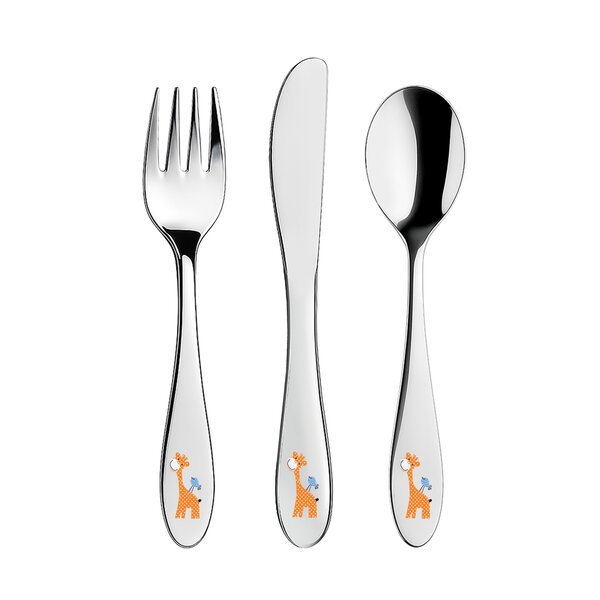 Jídelní dětské příbory ŽIRAFA 3 díly