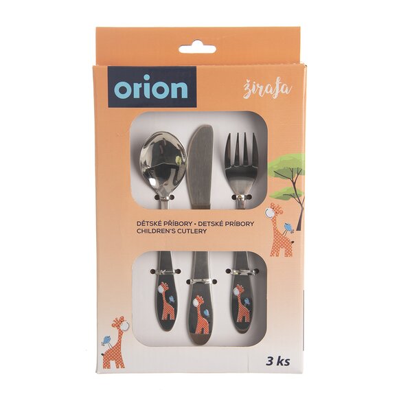 Jídelní dětské příbory ŽIRAFA 3 díly