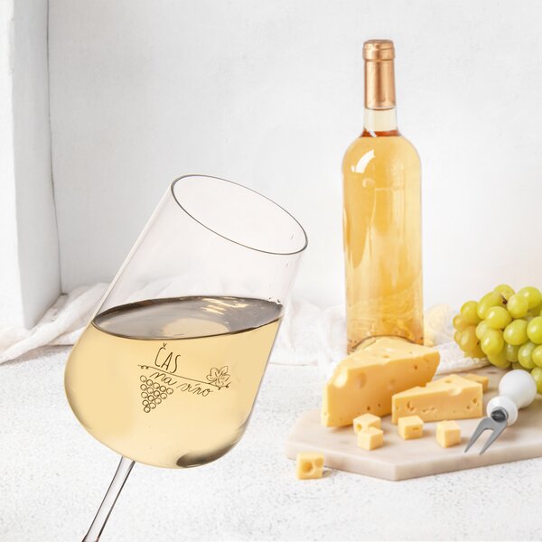 Sklenice na víno Čas na víno 0,35 l 1 ks