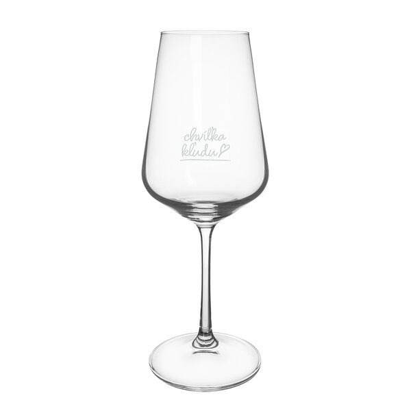 Sklenice na víno Chvíľka kľudu 0,45 l 1 ks