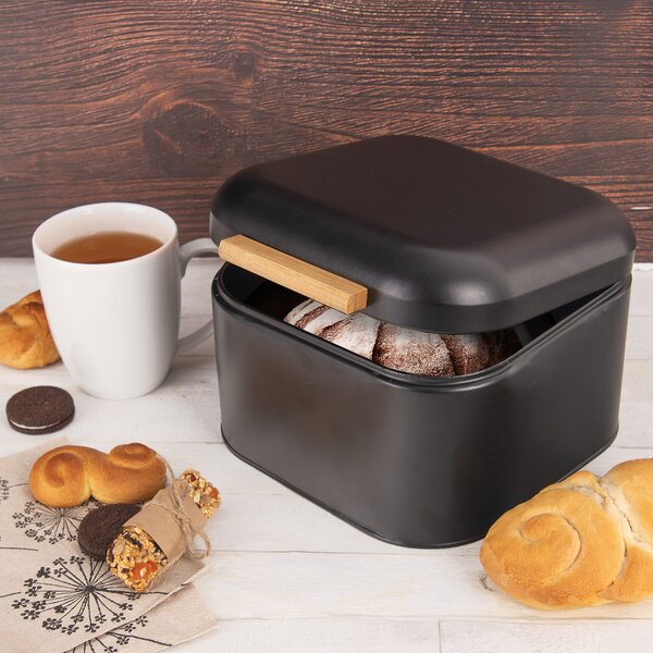 Chlebovka 21,5x20x14 cm BLACK