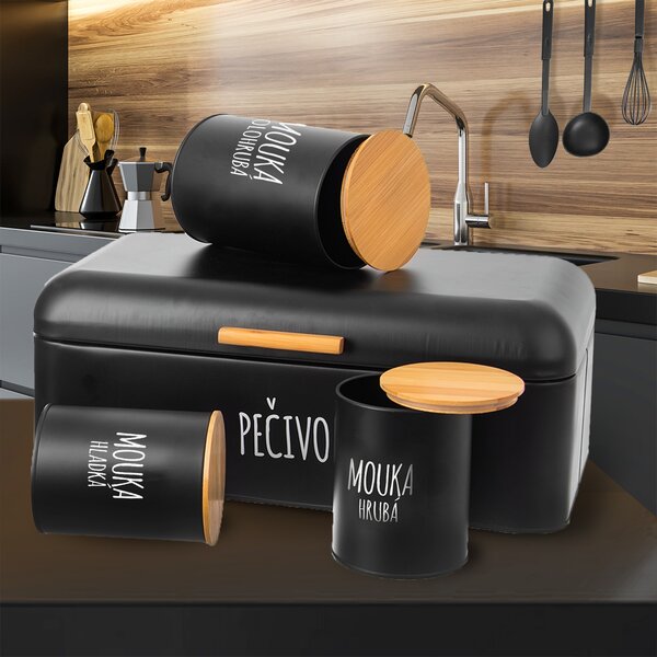 Dóza Mouka polohrubá BLACK pr. 13 cm