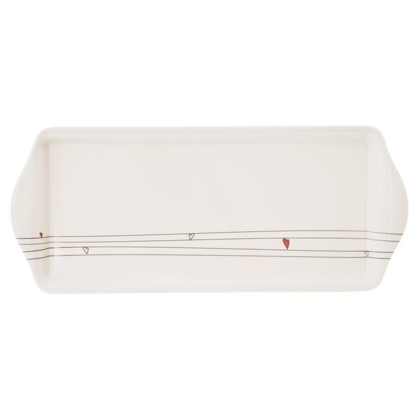 Servírovací tác SRDÍČKA 39,5x16,5 cm