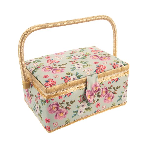 Kazeta na šití KVĚT 24x18x13 cm