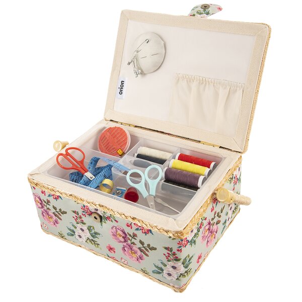 Kazeta na šití KVĚT 24x18x13 cm