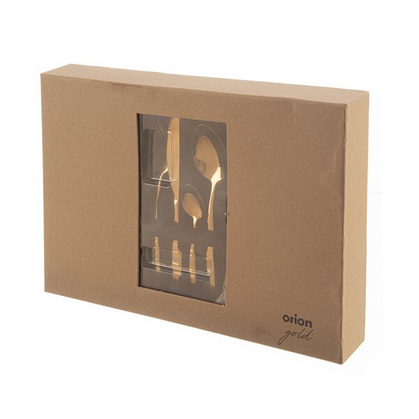 Jídelní příbory Gold 24 dílů