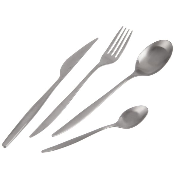 Jídelní příbory Matt silver 24 dílů