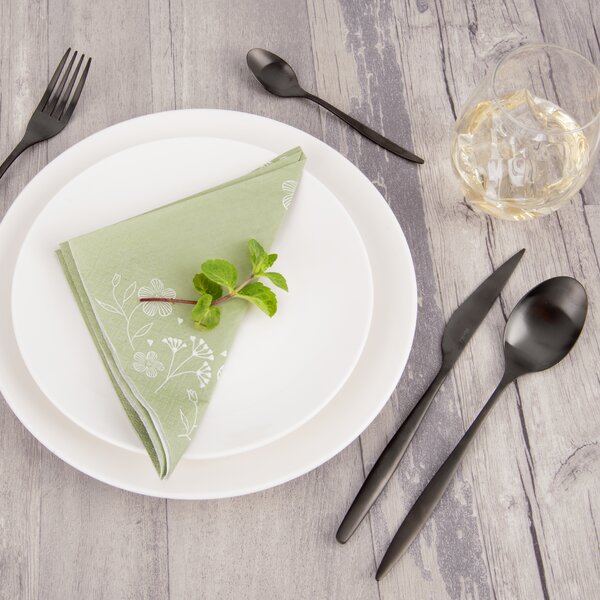 Jídelní příbory Matt black 24 dílů