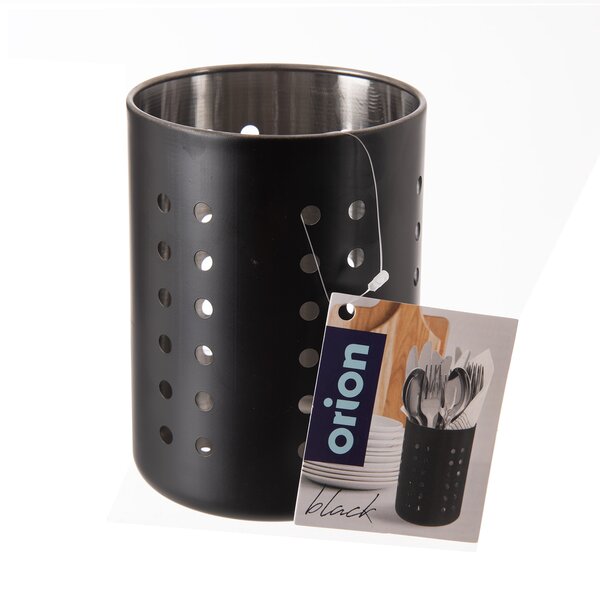 Stojan na příbory BLACK pr. 9,3 cm