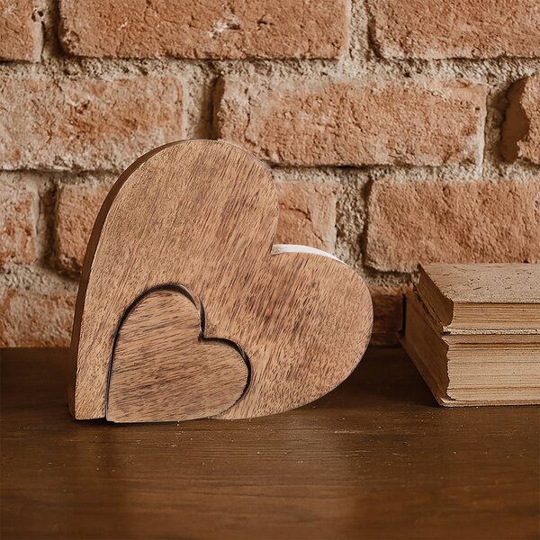 Dekorace srdce MANGO